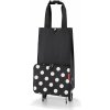 Nákupná taška na kolieskach Reisenthel Foldabletrolley Dots white