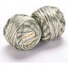 Yarnart Tulip 451 - sivá-biela-zelená