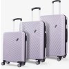 Sada cestovních kufrů ROCK Santiago ABS - fialová - 76 L / 51 L / 31 L