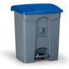 Nášľapný viacúčelový kôš na odpadky 45 l, 390 x 360 x 590 mm, modrá