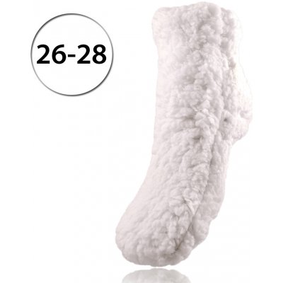 LOOKeN SM HL 7013 Detské ponožky na spanie z ovčej vlny jednofarebné  smotanová od 3,99 € - Heureka.sk