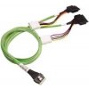 Broadcom LSI internal U.3 cable 1.0 m SlimLine x8 (SFF-8654) do 2x U.2 NVMe drive x4 (SFF-8639)