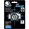 LED čelovka so 7 diódami – čierna/sivá, vodeodolná