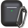 KeyBudz Elevate Keychain - silikónové ochranné puzdro pre AirPods 1/2 (čierne)