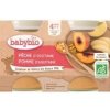 Babybio broskyňa jablko 2 x 130 g