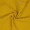 Bavlna s vafľovou väzbou žltá 1 m