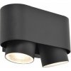 LUTEC 6604003118 CYPRES exteriérové nástenné svietidlo 2xGU10 IP44 tmavošedá