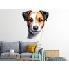 Nalepte.cz Jack Russell textilní prelepiteľná nálepka na stenu arch 91 x 100 cm