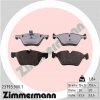 ZIMMERMANN Sada brzdových platničiek kotúčovej brzdy 237939001