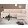 Rohová sedacia súprava Stilo, béžová látka, pravý roh