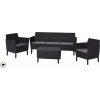 ALLIBERT SALEMO 3 SEATER SET antracit/sivá (253239) - set záhradného nábytku