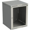 Solarix Rozvaděč nástěnný SENSA 15U 500mm, dveře sklo, RAL 7035, SENSA-15U-65-11-G
