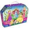 Trefl Puzzle 70 glitter v kufríku - Princezné Disney