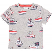 Boboli chlapčenské námornícke tričko Coral Sea sivá