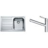 SET N86 FRANKE, Drez Logica LLX 611 odkvapkávač vľavo + Batéria FC 3054 Orbit, chróm