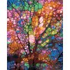 ZUTY Maľovanie podľa čísel FAREBNÝ STROM Rámovanie bez rámu a bez vypnutia plátna Rozmer 80 x 100 cm