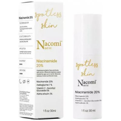 Nacomi Next Level Niacinamide 20% Sérum pre lokálne zosvetlenie pigmentových škvŕn 30 ml