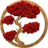 Machový obraz Bonsai 40cm Red