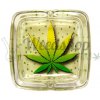 WeedShop Sklenený popolník hranatý - List konope Varianty: List mini listy