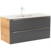 Spodná skrinka Vario Trim 100 s umývadlom dub-antracit
