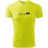 EKG hasiči - Pánske tričko Fantasy športové - M ( Neonová žltá )