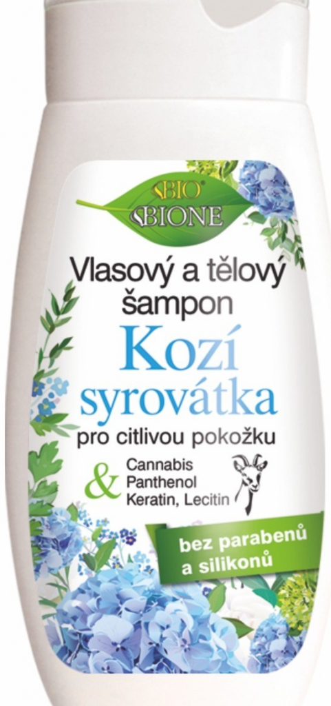 BC Bione kozia syrovátka vlasový a telový šampón 260 ml