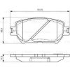 BOSCH Sada brzdových platničiek kotúčovej brzdy 0986494363