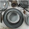 Asir | 16-dielna jedálenská súprava, sivá/porcelán | 710KTP3409