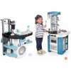 Set práčovňa a kuchynka Tech Edition Rowenta Wash&Clean Laundry Smoby so zvukom a svetlom a elektronický vysávač