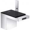 Bidetová batéria Hansgrohe Axor MyEdition s clic-clacom chróm/čierne sklo 47210600