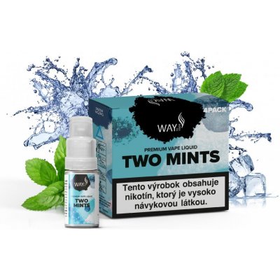WAY to Vape Two Mints objem: 4x10ml, nikotín/ml: 3mg