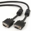Gembird kábel VGA HD15 (M) na VGA HD15 (M) Premium, tienený, 2 x feritové jadrá, 10m,čierny CC-PPVGA-10M-B
