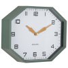 Nástenné hodiny Modern Factory Octagon Karlsson KA6067GR, 32cm