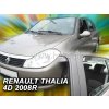 Deflektory na Renault Thalia II, 4-dverová (+zadné), r.v.: 2008 -