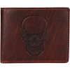 Pánska kožená peňaženka Lagen 66-3701/M Hnedá Skeleton