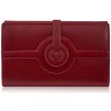 Paolo Peruzzi Dámska veľká kožená peňaženka vintage | červená T-134-RD