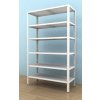 Kovový regál Drumy 1800x1000x400/6, 130kg/pol., biela