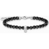 THOMAS SABO náramok na charm Black onyx beads A2097-130-11