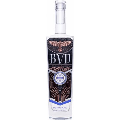 BVD Borovička 40% 0,5l (čistá fľaša)