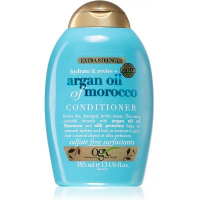 OGX Argan Oil Of Morocco Extra Strenght obnovujúci kondicionér pre poškodené vlasy 385 ml
