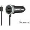 AMiO Nabíjačka do auta 12/24V iOS + 2x USB 2.4A PCH PRO-02 02057