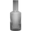 ferm LIVING Karafa na vodu RIPPLE 1 l - Ferm Living Sklenená karafa Ripple Smoked grey 900 ml
