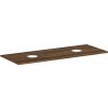 Hansgrohe Xelu Q Doska pod umývadlo 136x55 cm, 2 výrezy, tmavý orech 54118630-HG