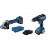 Bosch GSR 18V-50 + GWS 180-LI 0.615.990.M47 Sada náradia do dielne
