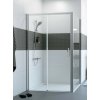 Hüppe Classics 2 EasyEntry - Posuvné dvere 1-dielne s pevným segmentom 2000x1200 mm, upevnenie vľavo, strieborná pololesklá, číre sklo s Anti-Plaque C25309.069.322