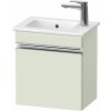 Duravit Sivida skrinka 40x28.7x44.3 cm závesná kúpeľňová skrinka pod umývadlo zelená-chrómová SV4642L10HH0000