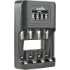 Nabíjačka Jupio USB 4-slots Ultra Fast Battery Charger LCD pro 1 až 4ks AA/ AAA baterií JBC0140