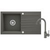 Deante | Deante ZQZVT113 Kuchynský drez ZORBA 76x44 cm + granitová batéria antracit | DN0044