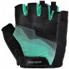 Cyklistické rukavice krátke na suchý zips bez prstov mätové METEOR