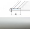 Ukončovacia lepená lišta A31 striebro 01, Rozmery 0.03 x 2.70